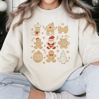Holiday Cookie Sweatshirt, Gingerbread Christmas Sweatshirt, Adorable Xmas Baking Crewneck, Festive Gingerbread Sweatshirt, Winter Holiday Present