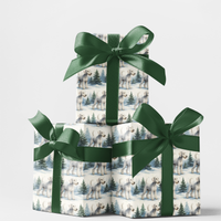 Watercolor Dog Wrapping Paper, Bedlington Terrier Wrapping Paper, Christmas Dog Wrapping Paper, Holiday Present Wrapping Paper