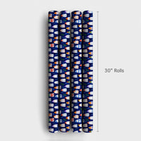 Spooky Christmas Gift Wrap, Adorable Winter Ghost Wrapping Paper, Comfy Beanie Ghost Holiday Wrapping Paper, Whimsical Xmas Gift Wrap Roll