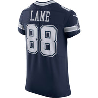 Dallas Cowboys CeeDee Lamb Navy Elite Jersey