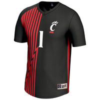 #1 Cincinnati Bearcats Lightweight Collegiate Soccer Fashion Jersey - Black