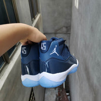 Sneakers, Navy White Colorway, Lace Up Design, Casual Gift for Sneaker Fans