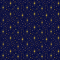 Midnight Blue Gold Gift Wrap, Bethlehem Star Wrapping Paper, Celestial Star Wrapping Paper, Christmas Gift Wrap Roll, Holiday Present Wrap