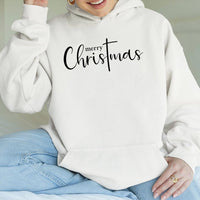 Religious Faith Hoodie, Christian Cross Christmas Hoodie, Merry Christmas Hooded Sweatshirt, Jesus Holiday Hoodie, Christian Present