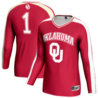 Oklahoma Sooners #1 Lightweight Volleyball Fashion Jersey - Crimson
