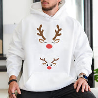 Adorable Mommy and Baby Holiday Sweatshirt, Reindeer Pregnancy Announcement Hoodie, Expecting Mom Christmas Hooded Sweater Maternity Present