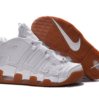 Sneakers, White Brown Colorway, Lace Up Design, Casual Gift for Sneaker Fans