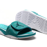 Retro Slides, Teal Colorway, Slip On Design, Casual Gift for Shoe Lovers