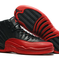 Sneakers, Black Red Colorway, Lace Up Design, Casual Gift for Sneaker Fans