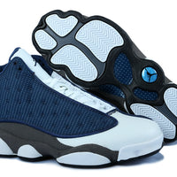 Sneakers, Navy White Colorway, Lace Up Design, Casual Gift for Sneaker Fans