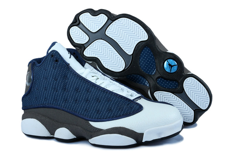 Sneakers, Navy White Colorway, Lace Up Design, Casual Gift for Sneaker Fans
