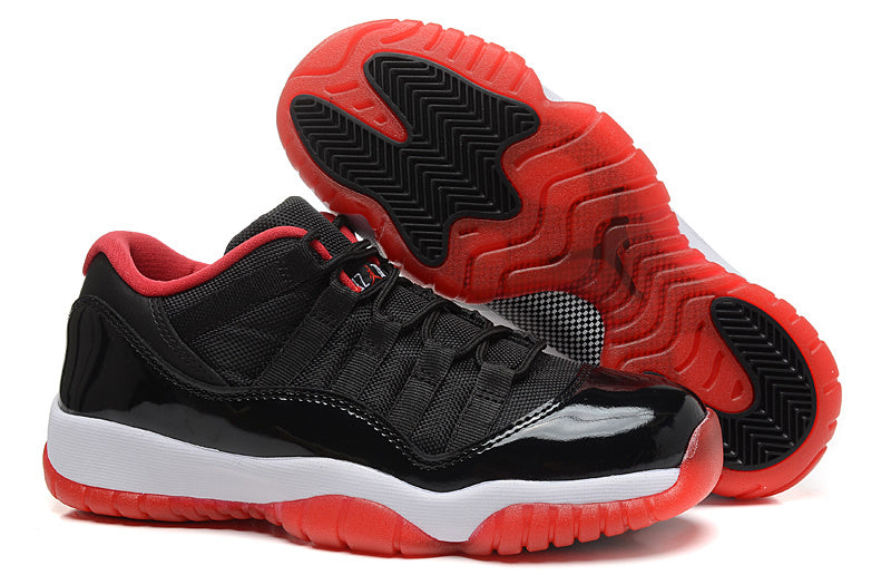 Low Top Sneakers, Black Red Colorway, Lace Up Design, Casual Gift for Sneaker Fans