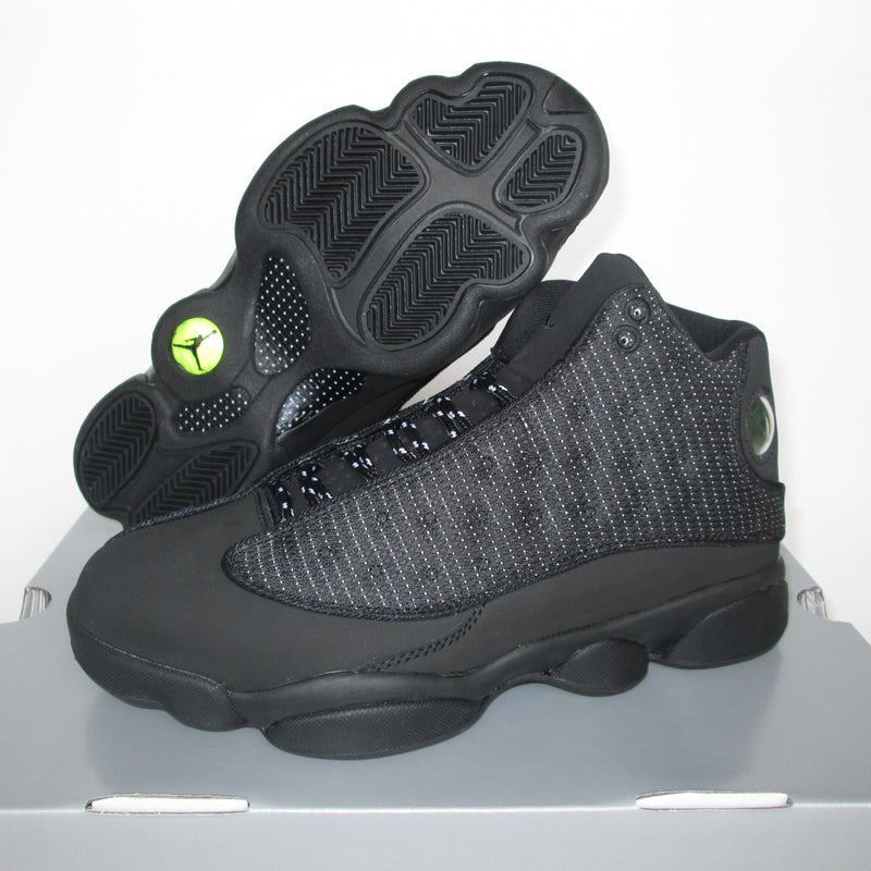 High Top Sneakers, Black Colorway, Leather Footwear, Lace Up Design, Casual Gift for Sneaker Fans