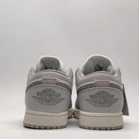 Low Top Sneakers, White Gray Colorway, Cracked Pattern, Lace Up Design, Casual Gift for Sneaker Fans