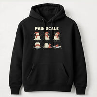 Christmas Nurse Pain Scale Hoodie, Melting Snowman Pain Scale Hoodie, Humorous Medical Holiday Hooded Sweatshirt, Adorable Xmas Hoodie, RN Present