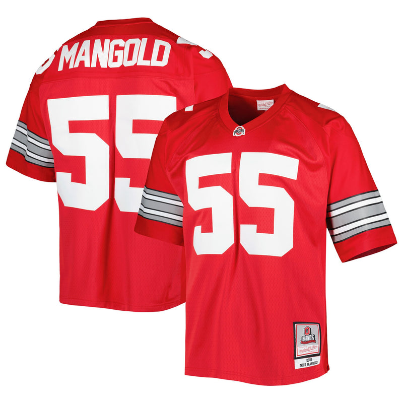 Nick Mangold Ohio State Buckeyes Authentic Jersey - Scarlet