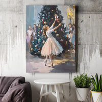 Clara Dance Impressionist Canvas Print, Nutcracker Ballet Canvas Wall Art, Holiday Nutcracker Canvas Decor, Christmas Seasonal Wall Art