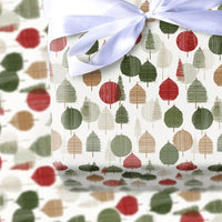 Modern Minimalist Tree Gift Wrap, Scandi Tree Christmas Wrapping Paper, Nordic Holiday Present Paper, Festive Xmas Wrapping Paper Roll
