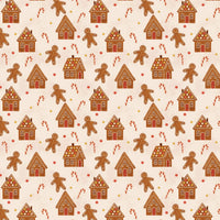 Festive Christmas Gift Wrap, Gingerbread House Wrapping Paper, Holiday Gingerbread Wrapping Paper, Adorable Xmas Gift Wrap Roll