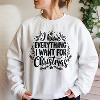 Snowflake Holiday Slogan Crewneck, It's Me I'm Everything Christmas Sweatshirt, Humorous Sarcastic Xmas Sweater, Adorable Winter Present Pullover