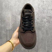 Low Top Sneakers, Brown Colorway, Reverse Hook Design, Lace Up Design, Casual Gift for Sneaker Fans