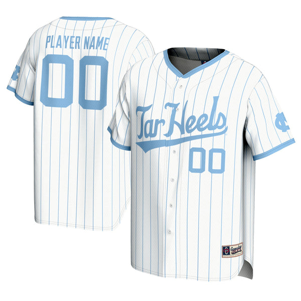 North Carolina Tar Heels NIL Pick-A-Player Lightweight Baseball Jersey - White