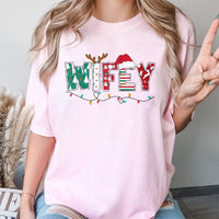 Festive Reindeer Antlers Shirt, Hubby Christmas T-Shirt, Matching Couple Holiday Tee, Christmas Husband Graphic T-Shirt, Present for Husband