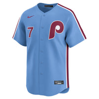 Philadelphia Phillies Trea Turner Light Blue Alternate Limited Player Jersey