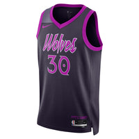Minnesota Timberwolves 2025/26 City Edition Swingman Jersey - Black - Julius Randle