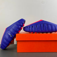 Slides, Royal Blue Red Colorway, Slip On Design, Casual Gift for Shoe Lovers