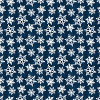 Winter Holiday Gift Wrap Roll, Navy Blue Snowflake Wrapping Paper, Elegant Snowflake Present Paper, Festive Christmas Wrapping Paper