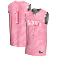 #1 Emory Eagles Lightweight Basketball Jersey - Pink