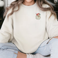 Retro Santa Christmas Crewneck, Vintage Santa Sweatshirt, Santa Claus Graphic Sweater, Comfy Holiday Sweatshirt, Festive Christmas Present