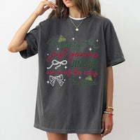 Humorous Sarcastic Christmas Holiday Shirt, Probably Just Gonna Jingle T-Shirt, Tired Mom Xmas Tee, Retro Holiday Graphic T-Shirt, Xmas Present