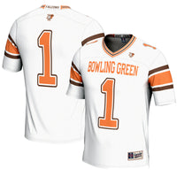 #1 Bowling Green St. Falcons Endzone Football Jersey - White