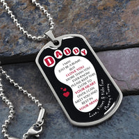 I May Just Be a Bump Baby Dog Tag Necklace, Daddy to Be Dog Tag Necklace, First Time Dad Necklace, New Dad Expectant Father Christmas Present
