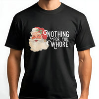 Vintage Rude Santa Graphic Tee, Humorous Sarcastic Santa Claus T-Shirt, Naughty Adult Humor Christmas Shirt, Ugly Xmas Party Present