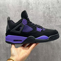 Mid Top Sneakers, Purple Colorway, Lace Up Design, Casual Gift for Sneaker Fans