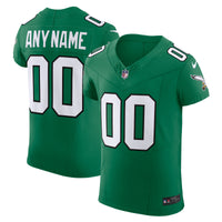 Philadelphia Eagles Kelly Green 2nd Alternate Elite Custom Jersey