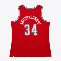 Milwaukee Bucks Giannis Antetokounmpo 2014 Dark Alternate Authentic Jersey - Red