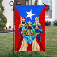 Double Sided Epiphany Yard Flag, Three Kings Puerto Rico Flag Garden Flag, Puerto Rican Christmas Flag, Holiday Yard Decor