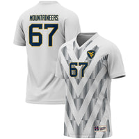 #1 West Virginia Mountaineers Lightweight Soccer Fashion Jersey - White