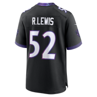 Baltimore Ravens Ray Lewis Black Alternate Retired Player Game Jersey