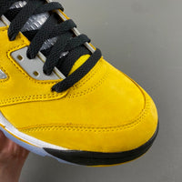 High Top Sneakers, Yellow Colorway, Lace Up Design, Casual Gift for Sneaker Fans