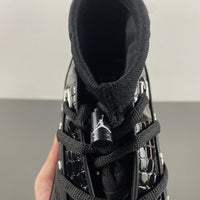 High Top Sneakers, Black Colorway, Lace Up Design, Casual Gift for Sneaker Fans
