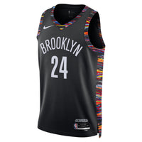 Brooklyn Nets 2025/26 City Edition Swingman Jersey - Black - Cam Thomas
