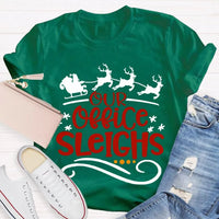 Humorous Coworker Holiday Shirt, Our Office Sleighs Reindeer Christmas T-Shirt, Work Party Graphic Tee, Reindeer Christmas Tee, Holiday Present