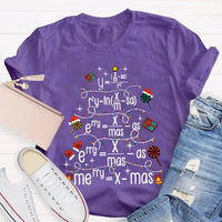 Math Equation Holiday Tee, Math Teacher Christmas Tree T-Shirt, Humorous Math Teacher Xmas Shirt, STEM Graphic Tee, Educator Holiday Present Shirt