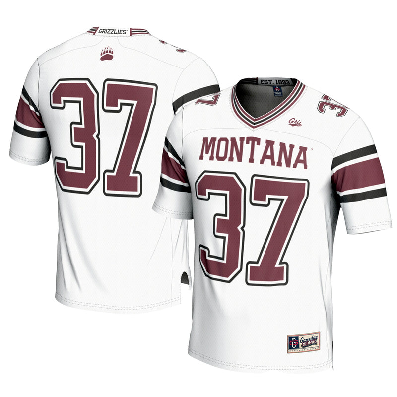 #37 Montana Grizzlies Football Jersey - White