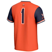#1 Virginia Cavaliers Lightweight Softball Jersey - Orange